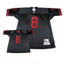 Mitchell and Ness San Francisco 49ers &8 Steve Young Authentic Black Throwback NFL Jersey