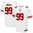 Men Nike San Francisco 49ers &99 Aldon Smith Elite White NFL Jersey