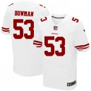 Men Nike San Francisco 49ers &53 NaVorro Bowman Elite White NFL Jersey