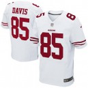 Men Nike San Francisco 49ers &85 Vernon Davis Elite White NFL Jersey