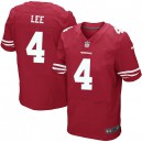 Men Nike San Francisco 49ers &4 Andy Lee Elite Red Team Color NFL Jersey