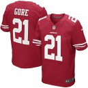 Men Nike San Francisco 49ers &21 Frank Gore Elite Red Team Color NFL Jersey