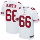 Men Nike San Francisco 49ers &66 Marcus Martin Elite White NFL Jersey