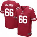 Men Nike San Francisco 49ers &66 Marcus Martin Elite Red Team Color NFL Jersey