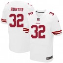 Men Nike San Francisco 49ers &32 Kendall Hunter Elite White NFL Jersey