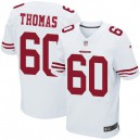 Men Nike San Francisco 49ers &60 Brandon Thomas Elite White NFL Jersey