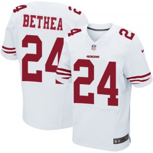 Hommes Nike San Francisco 49ers # 24 Antoine bibi Élite blanc NFL Maillot Magasin