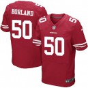 Men Nike San Francisco 49ers &50 Chris Borland Elite Red Team Color NFL Jersey