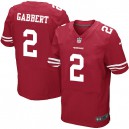 Men Nike San Francisco 49ers &2 Blaine Gabbert Elite Red Team Color NFL Jersey