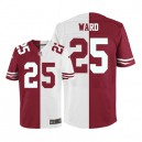 Men Nike San Francisco 49ers &25 Jimmie Ward Elite Team/Road Two Tone NFL Jersey