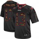 Men Nike San Francisco 49ers &13 Steve Johnson Elite Black Camo Fashion NFL Jersey