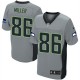 Men Nike Seattle Seahawks &86 Zach Miller Elite Grey Shadow NFL Jersey