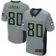 Men Nike Seattle Seahawks &80 Steve Largent Elite Grey Shadow NFL Jersey