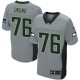 Men Nike Seattle Seahawks &76 Russell Okung Elite Grey Shadow NFL Jersey