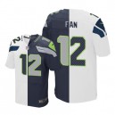 Men Nike Seattle Seahawks 12th Fan Elite Team/Road Two Tone NFL Jersey