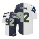 Men Nike Seattle Seahawks &92 Brandon Mebane Elite Team/Road Two Tone NFL Jersey