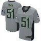 Men Nike Seattle Seahawks &51 Bruce Irvin Elite Grey Shadow NFL Jersey