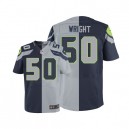 Men Nike Seattle Seahawks &50 K.J. Wright Elite Team/Alternate Two Tone NFL Jersey