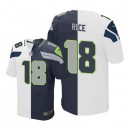 Men Nike Seattle Seahawks &18 Sidney Rice Elite Team/Road Two Tone NFL Jersey