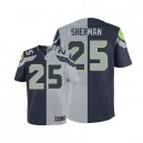 Men Nike Seattle Seahawks &25 Richard Sherman Elite Team/Alternate Two Tone NFL Jersey