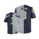 Men Nike Seattle Seahawks &3 Russell Wilson Elite Team/Alternate Two Tone NFL Jersey