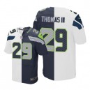 Men Nike Seattle Seahawks &29 Earl Thomas III Elite Team/Road Two Tone NFL Jersey
