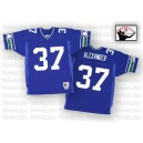Mitchell And Ness Seattle Seahawks &37 Shaun Alexander Blue Authentic Throwback NFL Jersey