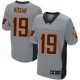 Men Nike Cleveland Browns &19 Bernie Kosar Elite Grey Shadow NFL Jersey