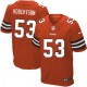 Men Nike Cleveland Browns &53 Craig Robertson Elite Orange Alternate NFL Jersey