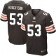 Men Nike Cleveland Browns &53 Craig Robertson Elite Brown Team Color NFL Jersey