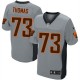 Men Nike Cleveland Browns &73 Joe Thomas Elite Grey Shadow NFL Jersey