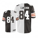 Men Nike Cleveland Browns &84 Jordan Cameron Elite Team/Road Two Tone NFL Jersey
