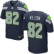 Men Nike Seattle Seahawks &82 Luke Willson Elite Steel Blue Team Color NFL Jersey
