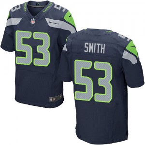 Hommes Nike Seattle Seahawks # 53 Malcolm Smith élite bleu acier équipe NFL Maillot Magasin de couleur Hommes Nike Seattle Seahawks # 53 Malcolm Smith élite bleu acier équipe NFL Maillot Magasin de couleur