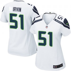 Femmes Nike Seattle Seahawks # 51 Bruce Irvin Élite blanc NFL Maillot Magasin