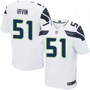 Hommes Nike Seattle Seahawks # 51 Bruce Irvin Élite blanc NFL Maillot Magasin