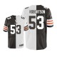 Men Nike Cleveland Browns &53 Craig Robertson Elite Team/Road Two Tone NFL Jersey