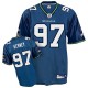 Reebok Seattle Seahawks &97 Patrick Kerney Steel Blue Replica Throwback NFL Jersey