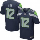 Men Nike Seattle Seahawks 12th Fan Elite Steel Blue Team Color NFL Jersey