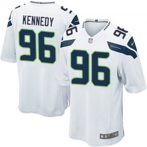 Jeunesse Nike Seattle Seahawks # 96 Cortez Kennedy Élite blanc NFL Maillot Magasin