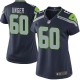 Women Nike Seattle Seahawks &60 Max Unger Elite Steel Blue Team Color NFL Jersey