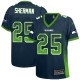 Women Nike Seattle Seahawks &25 Richard Sherman Elite Navy Blue Drift Fashion NFL Jersey