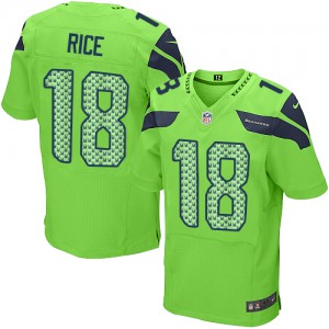 Hommes Nike Seattle Seahawks # 18 Sidney Rice Élite vert remplaçant NFL Maillot Magasin
