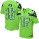 Men Nike Seattle Seahawks &18 Sidney Rice Elite Green Alternate NFL Jersey