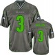 Youth Nike Seattle Seahawks &3 Russell Wilson Elite Grey Vapor NFL Jersey