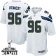 Youth Nike Seattle Seahawks &96 Cortez Kennedy Elite White Super Bowl XLVIII NFL Jersey