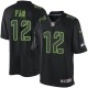 Men Nike Seattle Seahawks 12th Fan Elite Black Impact NFL Jersey