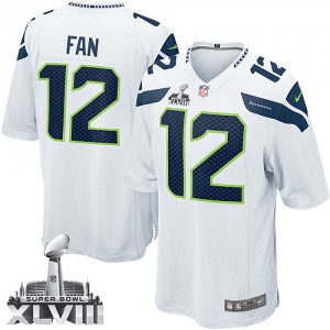 Jeunesse Nike Élite de Fan de Seattle Seahawks 12e blanc Super Bowl XLVIII NFL Maillot Magasin Jeunesse Nike Élite de Fan de Seattle Seahawks 12e blanc Super Bowl XLVIII NFL Maillot Magasin