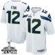 Youth Nike Seattle Seahawks 12th Fan Elite White Super Bowl XLVIII NFL Jersey