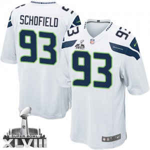 Jeunesse Nike Seattle Seahawks # 93 o ' Brien Schofield Élite blanc Super Bowl XLVIII NFL Maillot Magasin